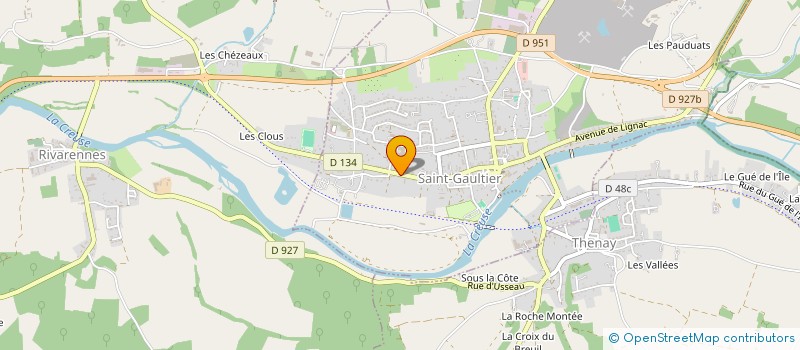 localisation de l'entreprise MONSIEUR ERIC BAUDET à SAINT-GAULTIER
