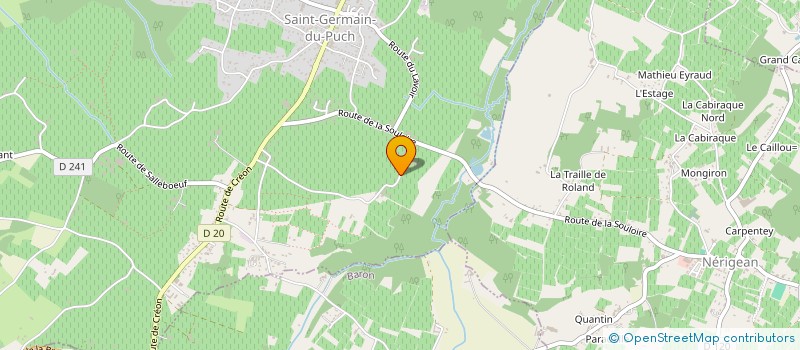 localisation de l'entreprise MONSIEUR ERIC BAUDET  SAINT-GERMAIN-DU-PUCH