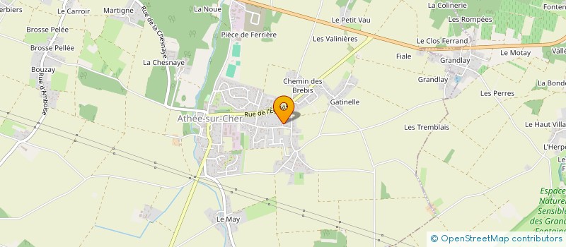 localisation de l'entreprise MONSIEUR ERIC BAUDRY  ATHEE-SUR-CHER