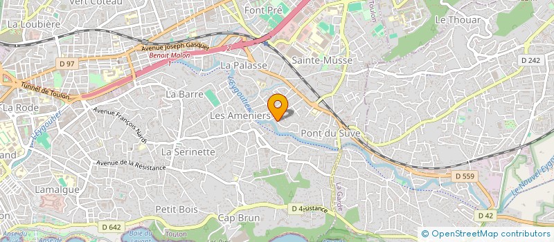 localisation de l'entreprise MONSIEUR ERIC BAUER  TOULON