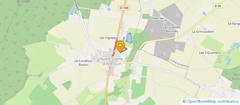 localisation de l'entreprise MONSIEUR ERIC BAZANTAY à BELLEVIGNE-EN-LAYON