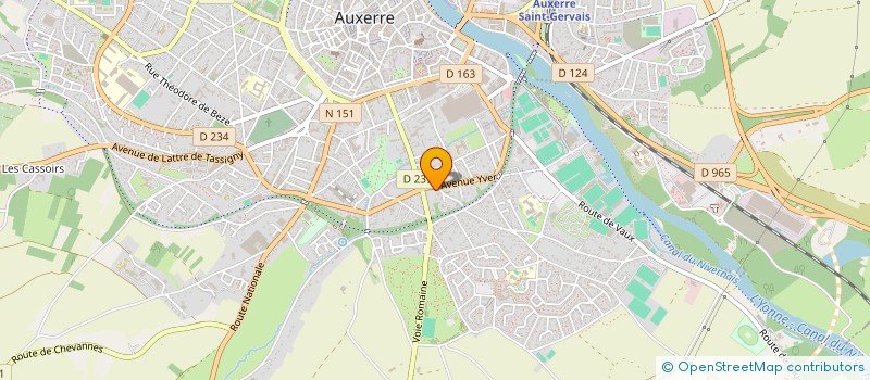 localisation de l'entreprise MONSIEUR ERIC BAZILLE à AUXERRE