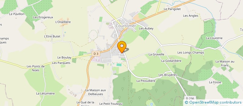localisation de l'entreprise MONSIEUR ERIC BAZILLIER à COURTOMER