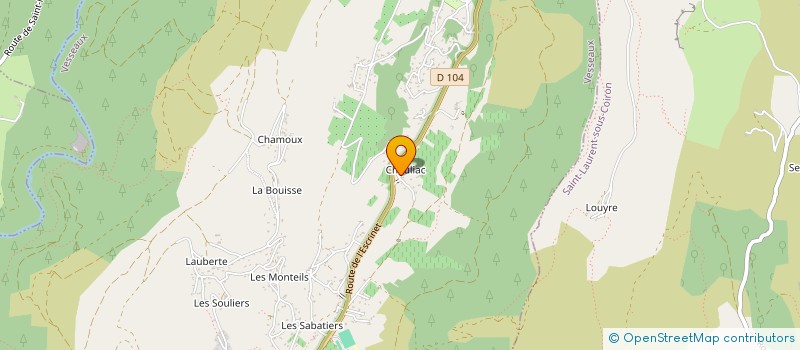 localisation de l'entreprise MONSIEUR ERIC BEAUME  VESSEAUX