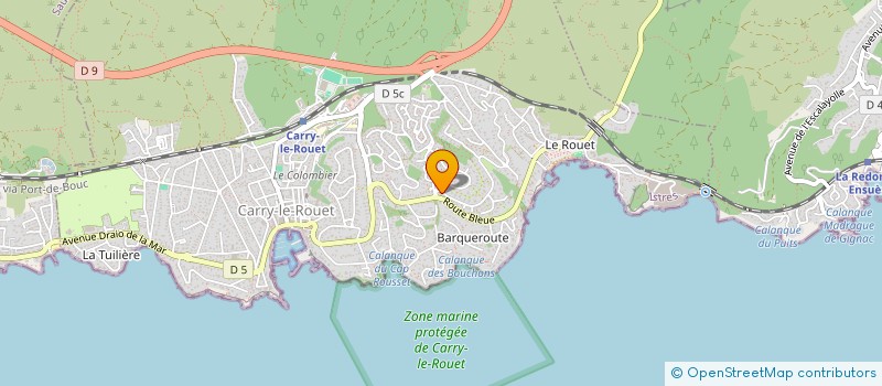 localisation de l'entreprise MONSIEUR ERIC BECOURT  CARRY-LE-ROUET