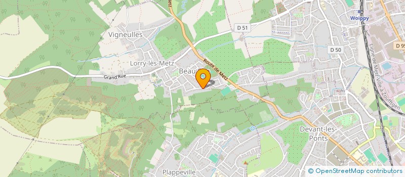 localisation de l'entreprise MONSIEUR ERIC BEDELL  LORRY-LES-METZ