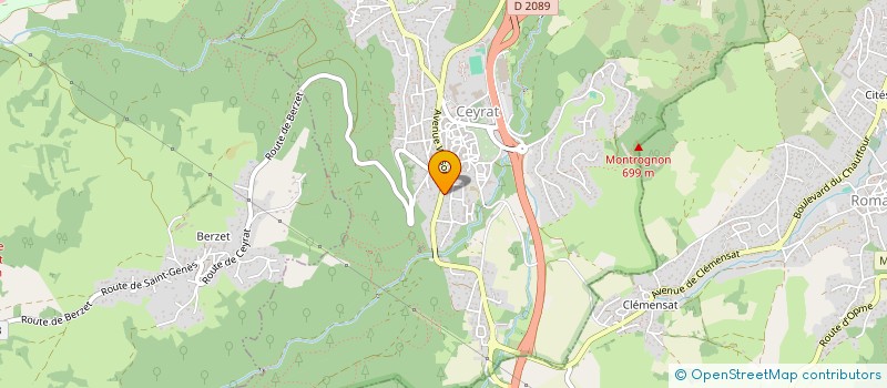 localisation de l'entreprise MONSIEUR ERIC BEGON à CEYRAT