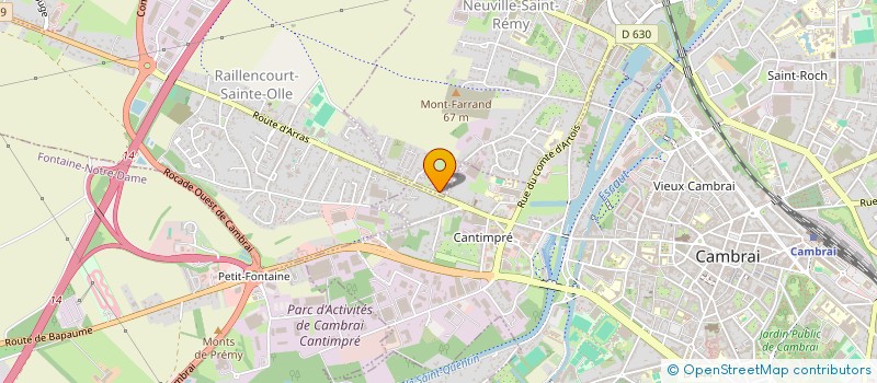 localisation de l'entreprise MONSIEUR ERIC BEHAEGEL  NEUVILLE-SAINT-REMY