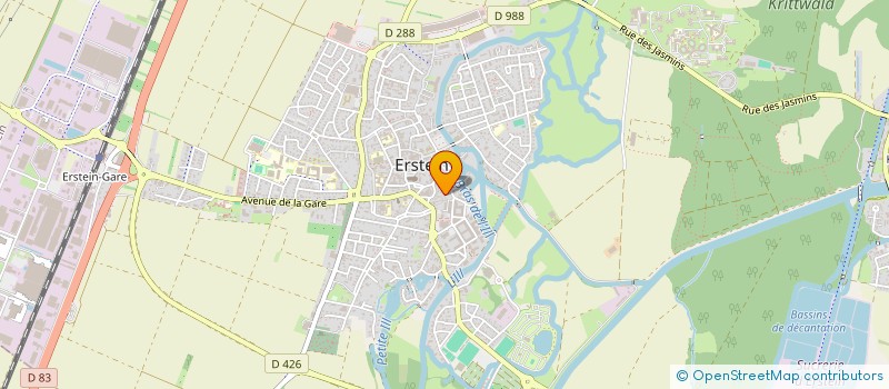 localisation de l'entreprise MONSIEUR ERIC BELABED  ERSTEIN