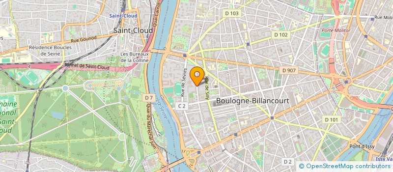 localisation de l'entreprise MONSIEUR ERIC BELAMAN  BOULOGNE-BILLANCOURT