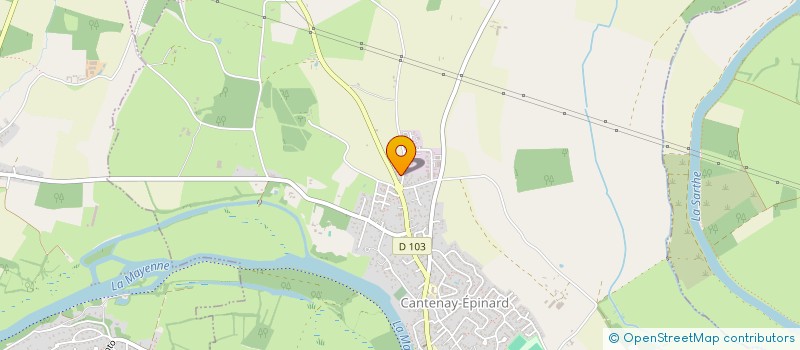 localisation de l'entreprise MONSIEUR ERIC BELLET  CANTENAY-EPINARD