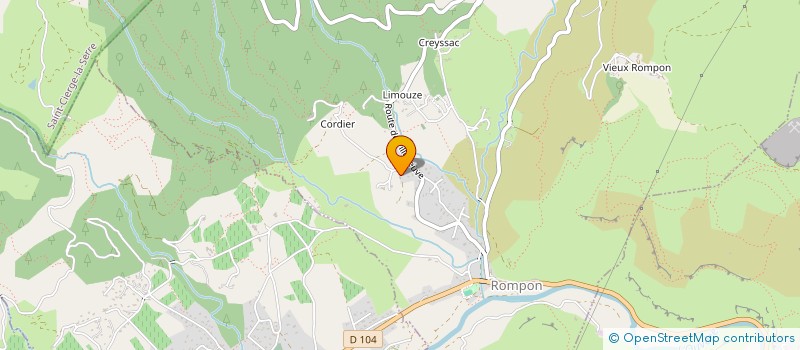 localisation de l'entreprise MONSIEUR ERIC BELLI  ROMPON