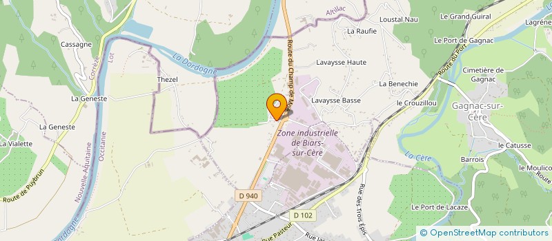 localisation de l'entreprise MONSIEUR ERIC BELLI  GAGNAC-SUR-CERE