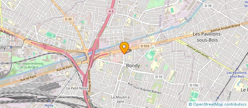 localisation de l'entreprise MONSIEUR ERIC BENARROCH  BONDY