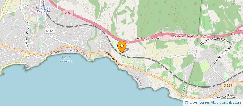 localisation de l'entreprise MONSIEUR ERIC BENEDETTI  LA CIOTAT