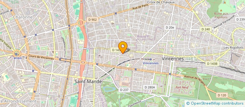 localisation de l'entreprise MONSIEUR ERIC BENICHOU  VINCENNES