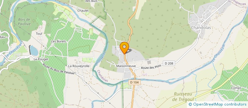 localisation de l'entreprise MONSIEUR ERIC BENOIST  CHANDOLAS