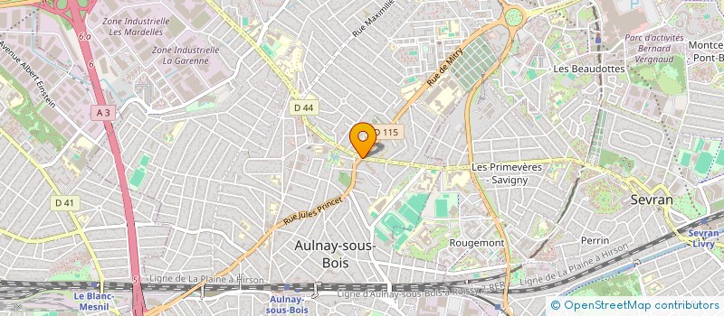 localisation de l'entreprise MONSIEUR ERIC BENSAMOUN à AULNAY-SOUS-BOIS