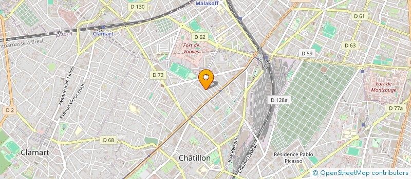 localisation de l'entreprise MONSIEUR ERIC BERGER  CHATILLON