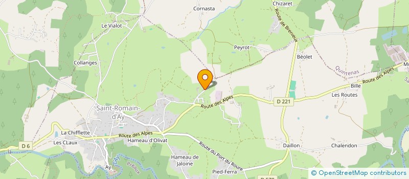 localisation de l'entreprise MONSIEUR ERIC BERGERON  SAINT-ROMAIN-D'AY