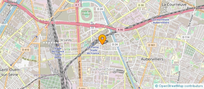 localisation de l'entreprise MONSIEUR ERIC BERINGER  SAINT-DENIS