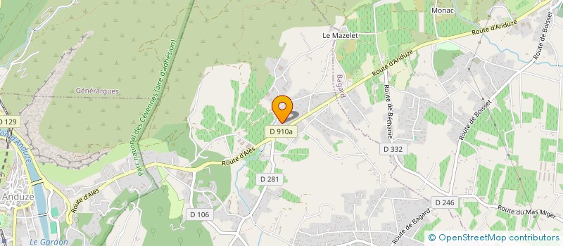 localisation de l'entreprise MONSIEUR ERIC BERNARD  BOISSET-ET-GAUJAC