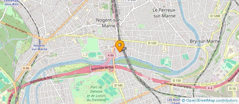 localisation de l'entreprise MONSIEUR ERIC BERNARD  NOGENT-SUR-MARNE