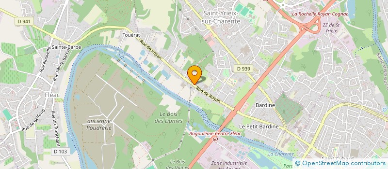 localisation de l'entreprise MONSIEUR ERIC BERNARD  SAINT-YRIEIX-SUR-CHARENTE