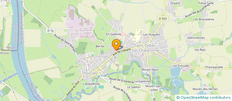 localisation de l'entreprise MONSIEUR ERIC BERNATETS à SAINT-DIDIER-SUR-CHALARONNE
