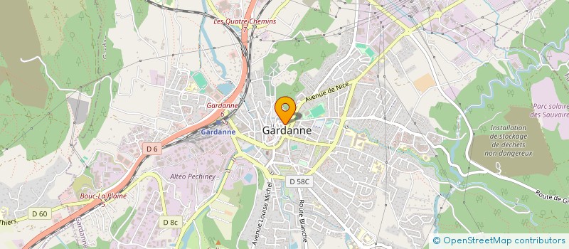 localisation de l'entreprise MONSIEUR ERIC BERNAUD à GARDANNE