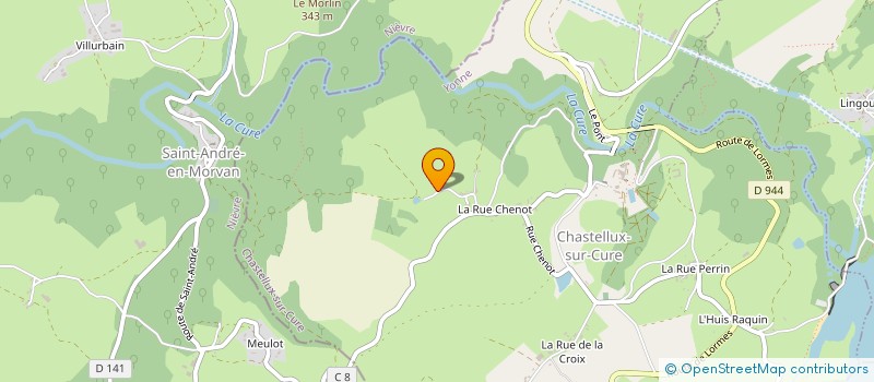 localisation de l'entreprise MONSIEUR ERIC BERNOUIS  CHASTELLUX-SUR-CURE