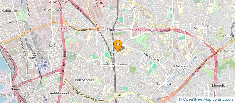 localisation de l'entreprise MONSIEUR ERIC BERNUS à MARSEILLE