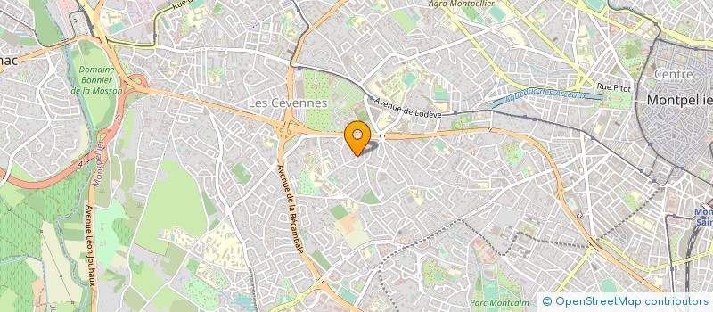 localisation de l'entreprise MONSIEUR ERIC BERQUET à MONTPELLIER