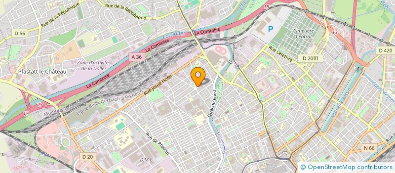 localisation de l'entreprise MONSIEUR ERIC BERRING  MULHOUSE