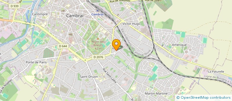 localisation de l'entreprise MONSIEUR ERIC BERTA  CAMBRAI