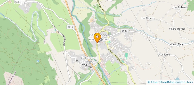 localisation de l'entreprise MONSIEUR ERIC BERTAUD  SAINT-BONNET-EN-CHAMPSAUR