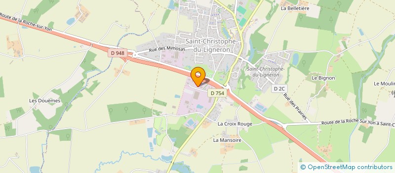 localisation de l'entreprise MONSIEUR ERIC BERTEAU  SAINT-CHRISTOPHE-DU-LIGNERON