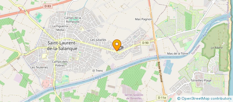 localisation de l'entreprise MONSIEUR ERIC BERTHELIN  SAINT-LAURENT-DE-LA-SALANQUE