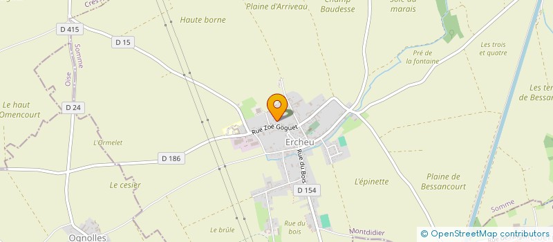 localisation de l'entreprise MONSIEUR ERIC BERTOUT  ERCHEU