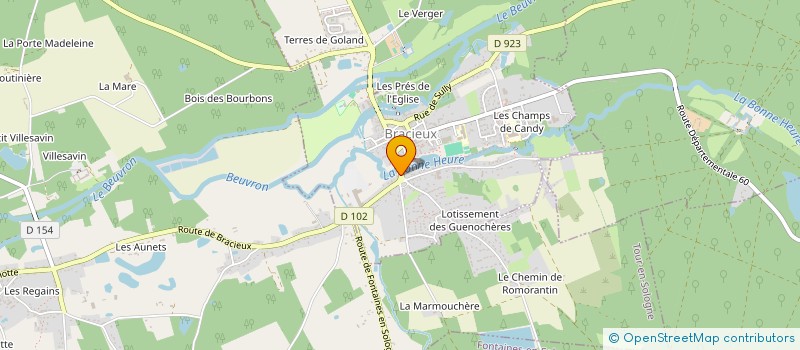 localisation de l'entreprise MONSIEUR ERIC BERTRAND  BRACIEUX