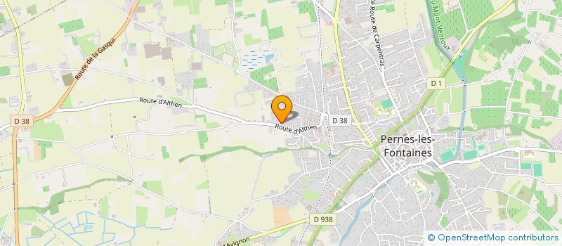 localisation de l'entreprise MONSIEUR ERIC BERTRAND  PERNES-LES-FONTAINES