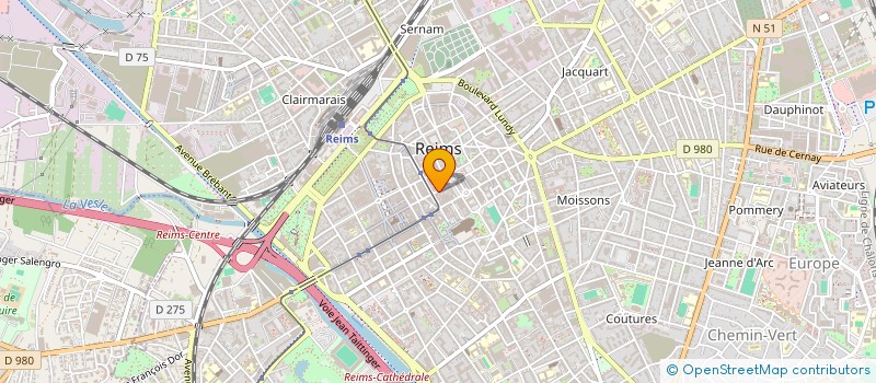 localisation de l'entreprise MONSIEUR ERIC BERUBEN  REIMS