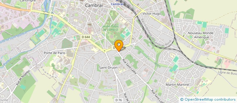 localisation de l'entreprise MONSIEUR ERIC BERVOET à CAMBRAI