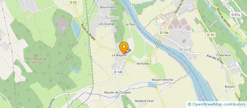 localisation de l'entreprise MONSIEUR ERIC BESSARD  BOUVESSE-QUIRIEU