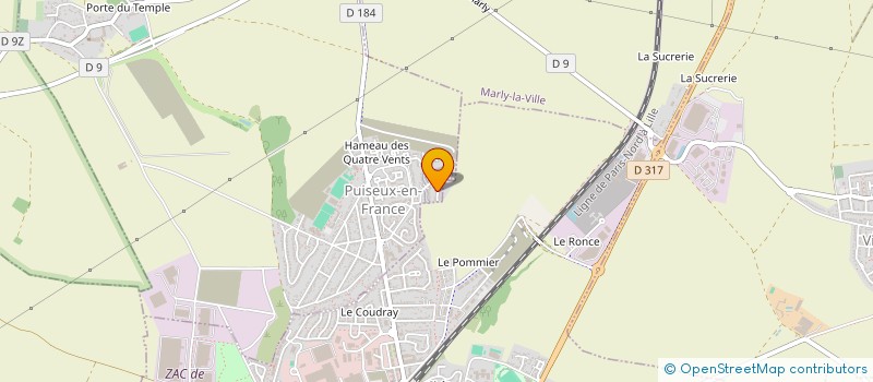 localisation de l'entreprise MONSIEUR ERIC BETIN  PUISEUX-EN-FRANCE