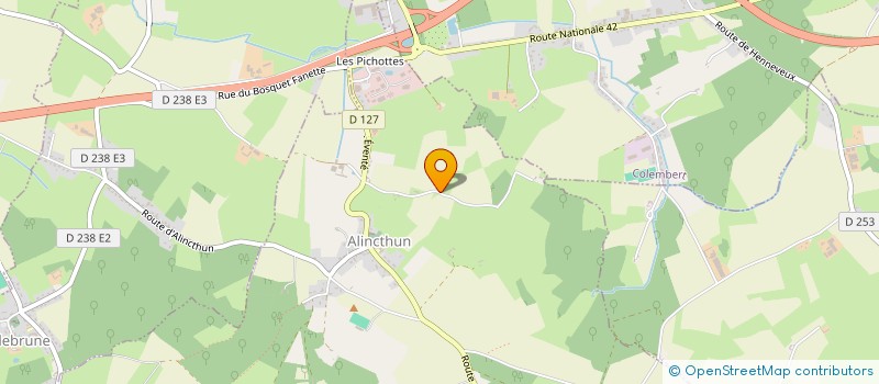 localisation de l'entreprise MONSIEUR ERIC BEUTIN  ALINCTHUN