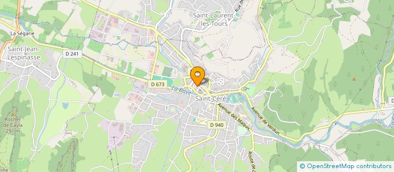 localisation de l'entreprise MONSIEUR ERIC BEYRES  SAINT-CERE