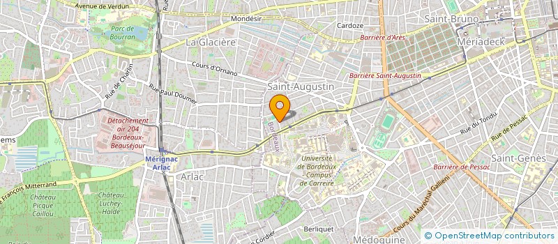 localisation de l'entreprise MONSIEUR ERIC BEZ à BORDEAUX