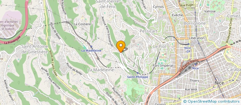 localisation de l'entreprise MONSIEUR ERIC BIANCARDINI  NICE