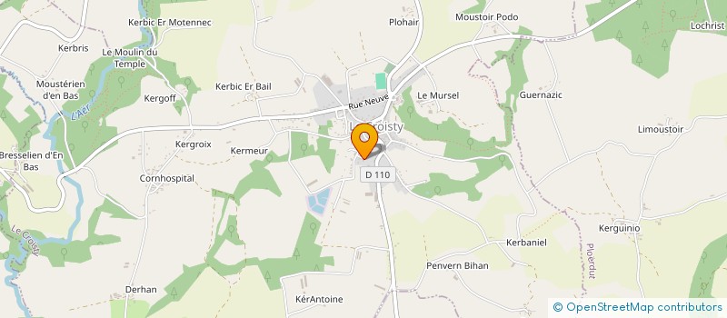 localisation de l'entreprise MONSIEUR ERIC BIDARD  LE CROISTY